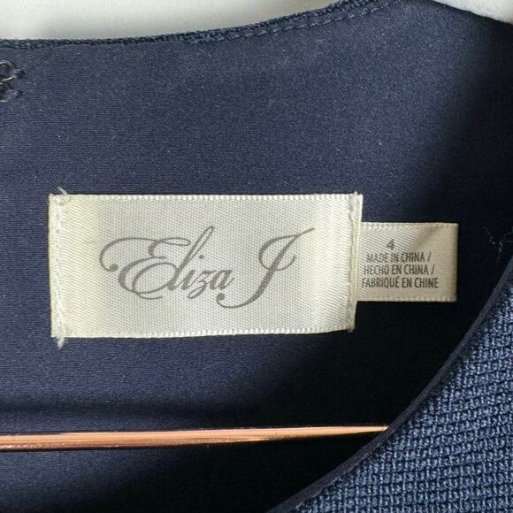 Eliza J. Flounce Layers Mini Dress Old Money Preppy Regency Rich Chic Elegant 4 - Picture 4 of 8